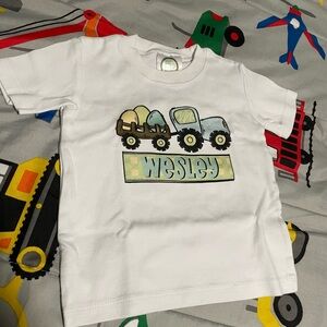 "Wesley" Easter Themed Tractor Tee